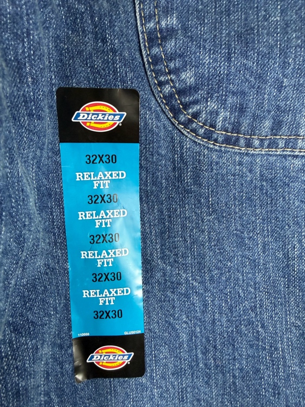 DICKIES RELAXED FIT CARPENTER JEANS - Blue - 32x30 - Picture 6 of 8